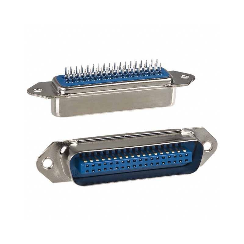 1 pcs : 111-036-113L001 - CONN SCSI PLUG 36POS VERT SOLDER