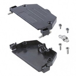 1 pcs : 09670370442 - CONN BACKSHELL 37POS 180DEG BLK