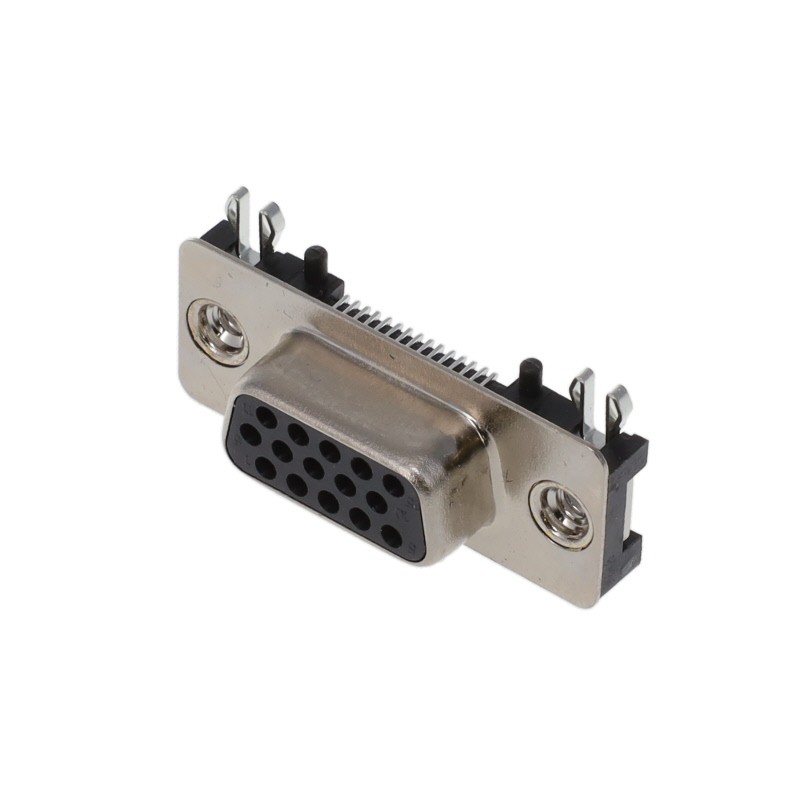 1 pcs : K202XHT-E15S-N - CONN D-SUB HD RCPT 15POS SMD R/A