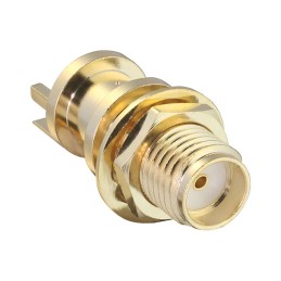 1 pcs : CONSMA006.062-G - CONN SMA RCPT STR 50OHM EDGE MNT