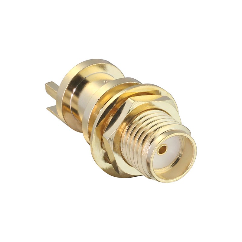 1 pcs : CONSMA006.062-G - CONN SMA RCPT STR 50OHM EDGE MNT