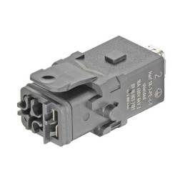 1 pcs : 09100033101 - 1A 3+PE FEM SHIELD CRIMP SLATCH