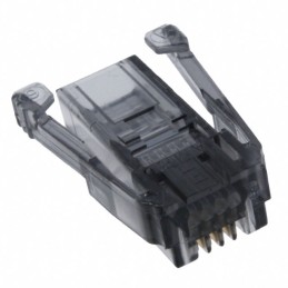 1 pcs : 5-520424-1 - CONN PLUG 4POS SDL 24-26AWG RND