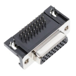 1 pcs : 09562527612 - CONN D-SUB HD RCPT 26P R/A SLDR