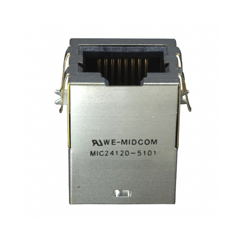 1 pcs : 7498011002 - CONN JACK 1PORT 100 BASE-T SMD