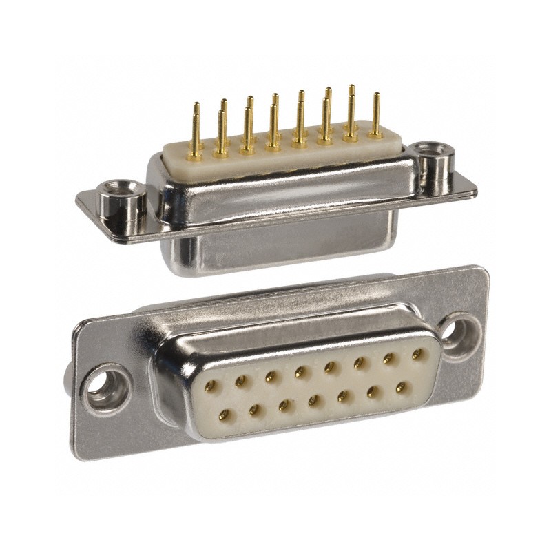 1 pcs : 172-E15-213R011 - CONN D-SUB RCPT 15P PNL MNT SLDR