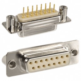 1 pcs : 172-E15-213R021 - CONN D-SUB RCPT 15P PNL MNT SLDR