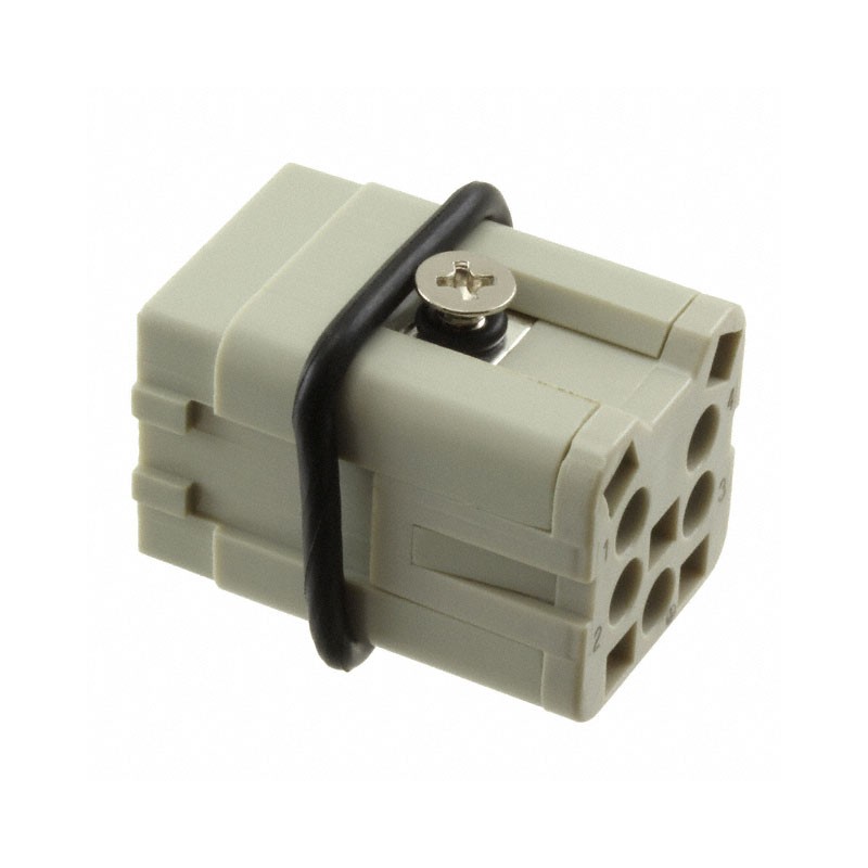 1 pcs : HA-004-MS - INSERT MALE 4+1GND PUSHIN