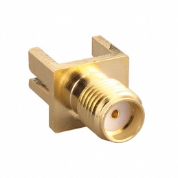 1 pcs : CONSMA020.031-G - CONN SMA FML EDGE MNT 0.031' PCB