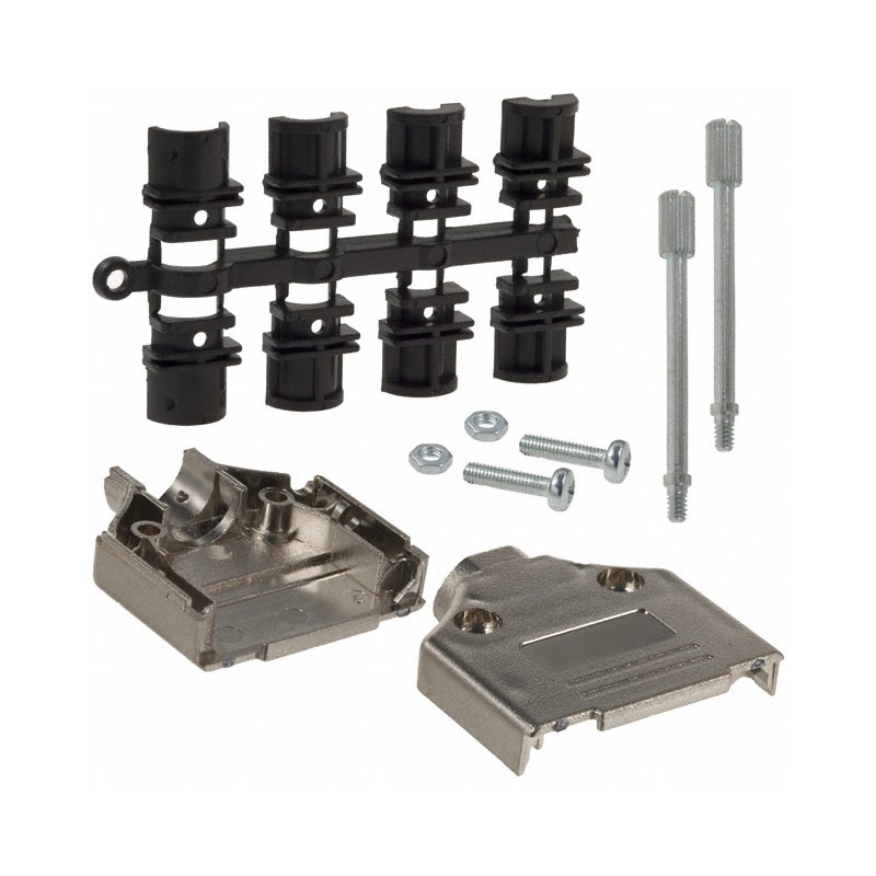 1 pcs : 970-015-020R121 - CONN BACKSHELL 15POS 180DEG SHLD