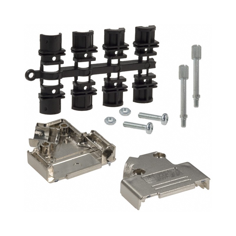 1 pcs : 971-015-020R121 - CONN BACKSHELL 15POS 45DEG SHLD