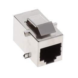 1 pcs : KLAPX-CPLR-S-88-50 - COUPLER RJ45 8P8C SHIELDED WITH