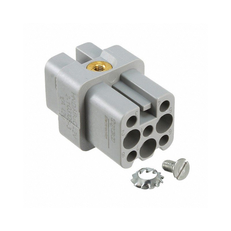 1 pcs : 2-1103105-3 - INSERT FEMALE 8POS+1GND CRIMP