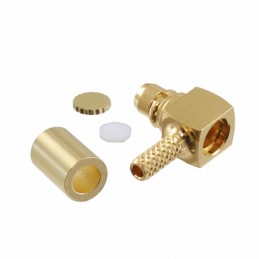1 pcs : 66036011210420 - MMCX RIGHT ANGLE PLUG, CRIMP TYP
