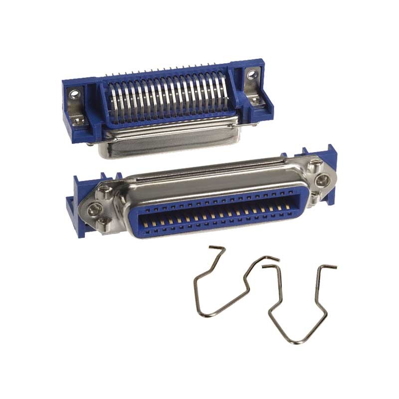 1 pcs : 112-036-213R001 - CONN SCSI RCPT 36POS R/A SOLDER