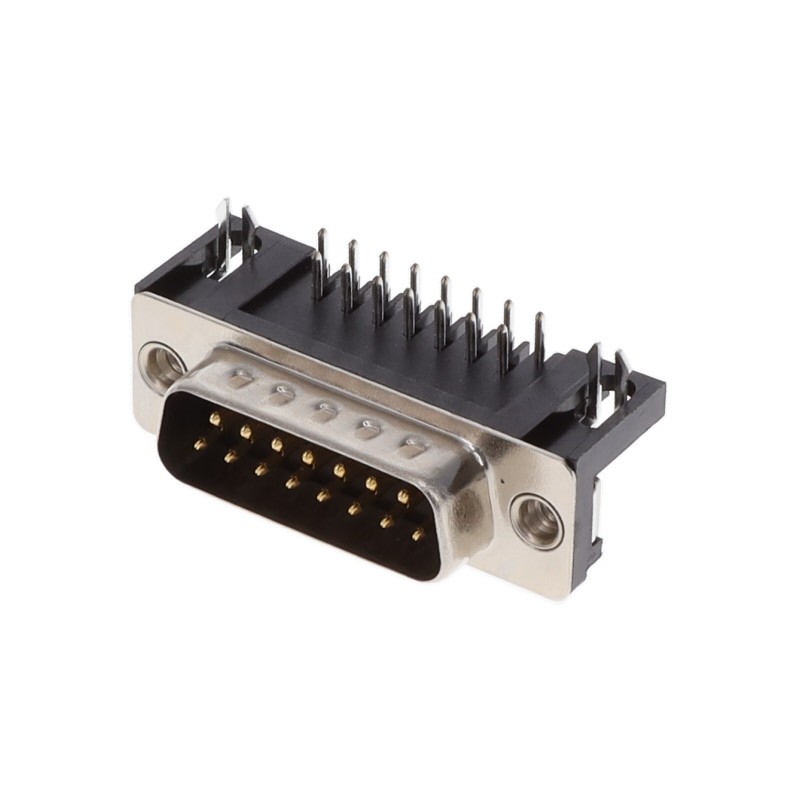 1 pcs : K22X-A15P-N30 - CONN D-SUB PLUG 15POS R/A SLDR