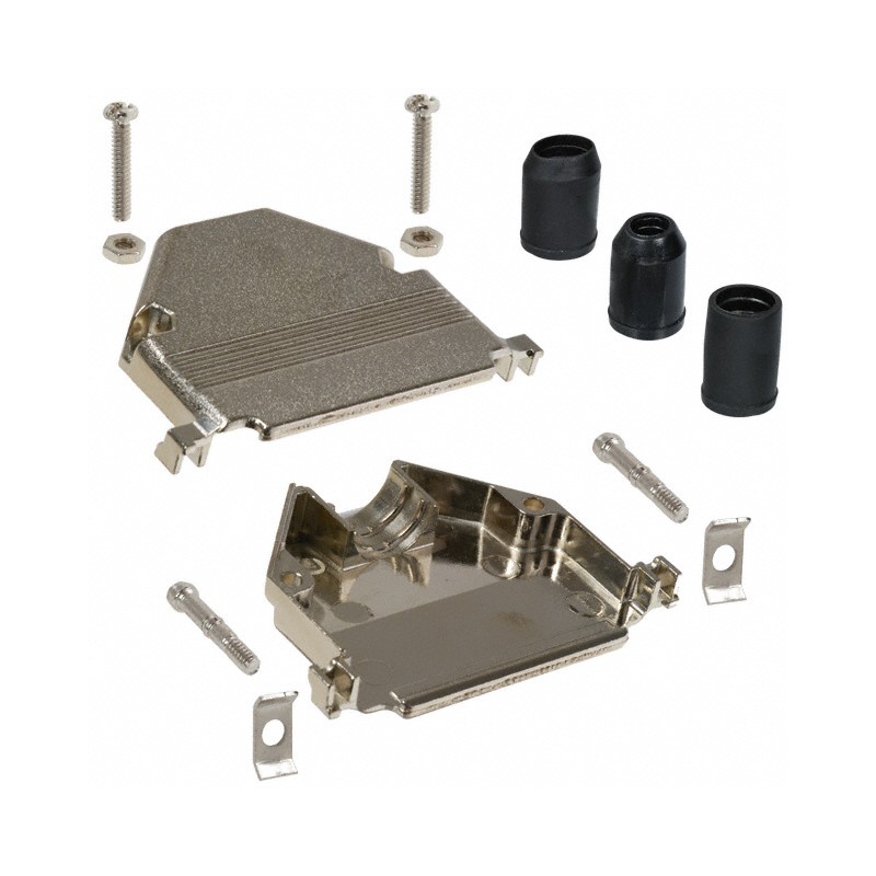 1 pcs : 979-037-030R121 - CONN BACKSHELL 37POS 180DEG SHLD