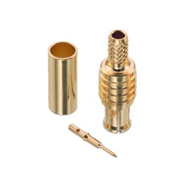 1 pcs : 60646031210320 - MCX STRAIGHT PLUG, CRIMP TYPE FO
