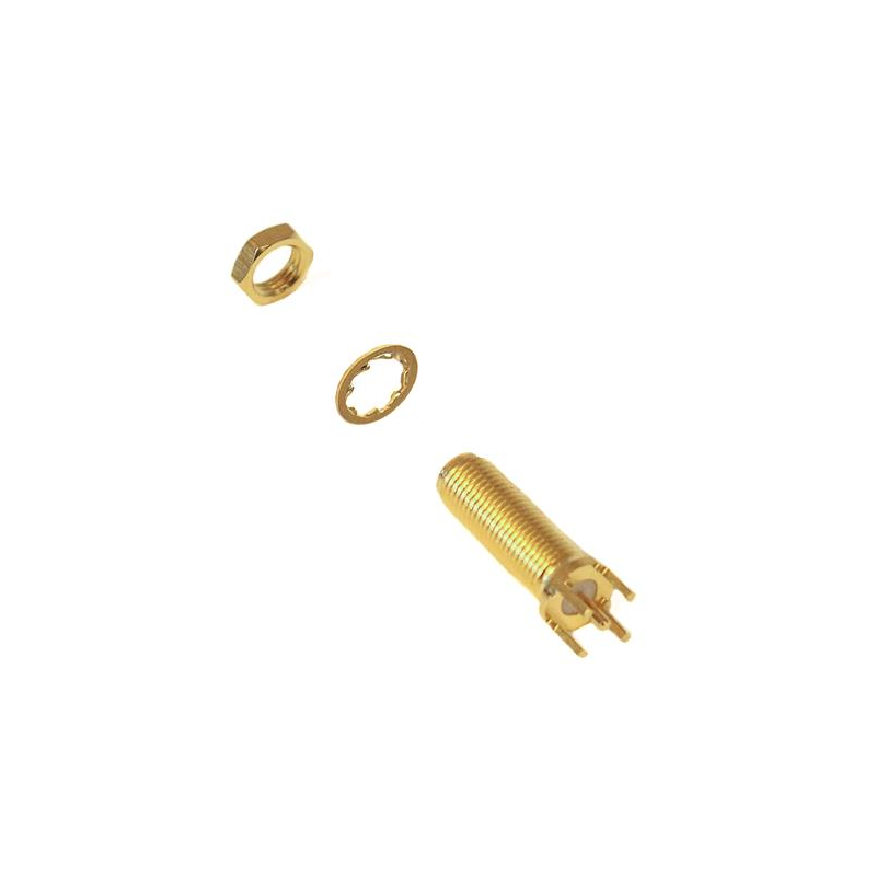 1 pcs : BU-1420701491 - CONN SMA JACK STR 50 OHM PCB