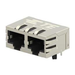 1 pcs : 2301996-2 - CONN JACK 2PORT 100 BASE-T PCB