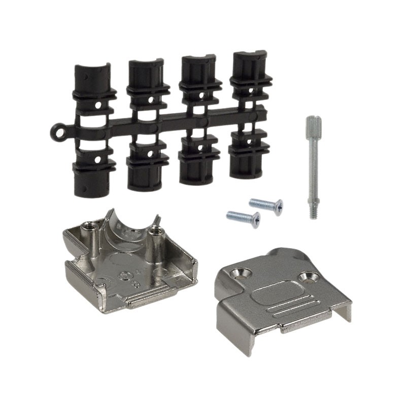 1 pcs : 971-009-030R121 - CONN BACKSHELL 9P 45DEG SHLD SLV