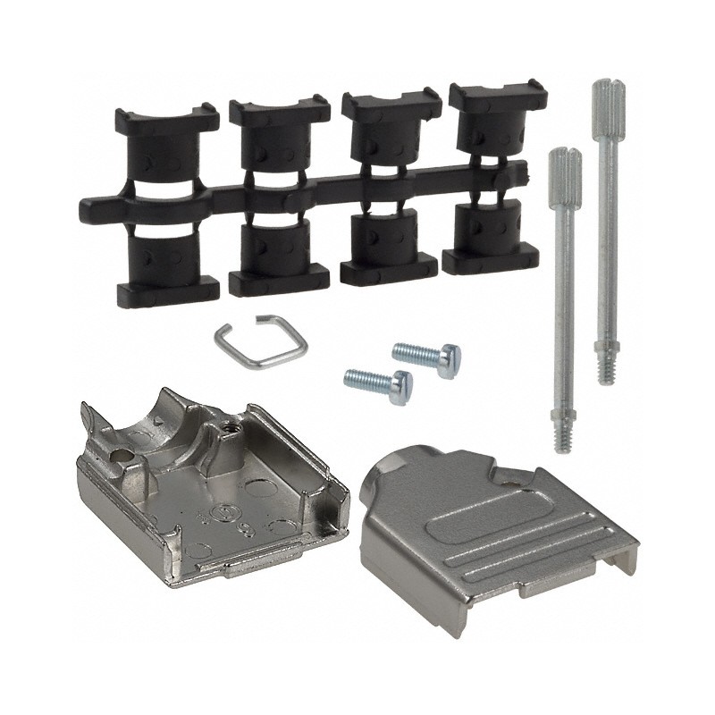 1 pcs : 970-009-030R121 - CONN BACKSHELL 9POS 180DEG SHLD