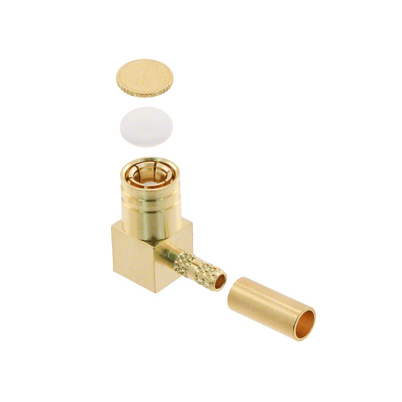 1 pcs : 0731000256 - CONN SMB PLUG R/A 75 OHM SOLDER