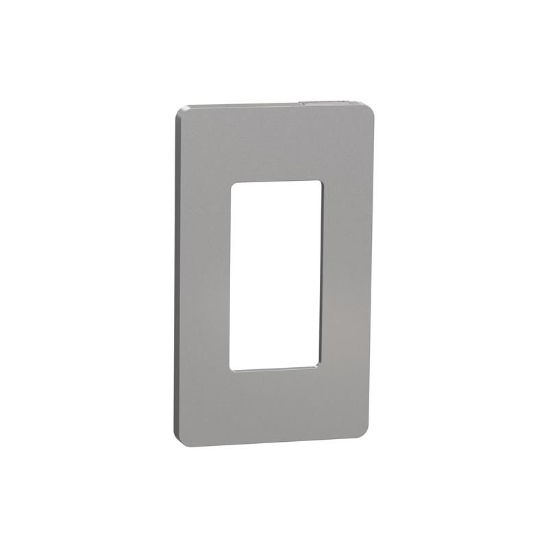 1 pcs : SQWP141001GY - 1 GANG SCREWLESS MATTE WALL PLAT