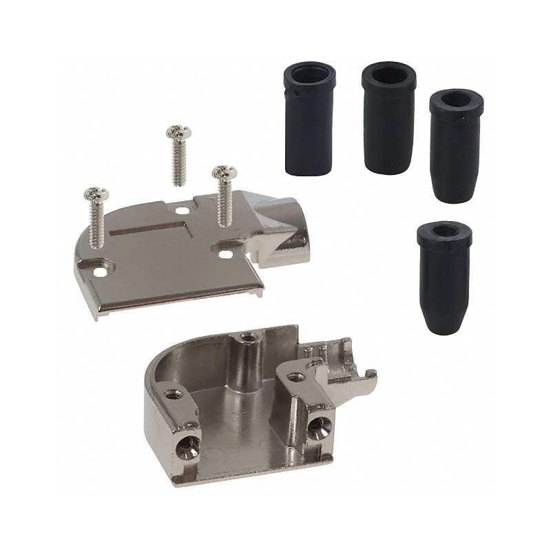 1 pcs : 981-009-030R121 - CONN BACKSHELL 9P 90DEG SHLD SLV