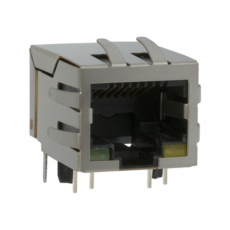 1 pcs : J00-0065NL - CONN JACK 1PORT 100 BASE-TX PCB