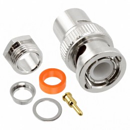 1 pcs : VBS10-2031 - CONN BNC PLUG STR 50 OHM SOLDER