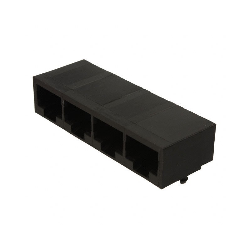 1 pcs : 0432238140 - CONN MOD JACK 8P8C R/A UNSHLD