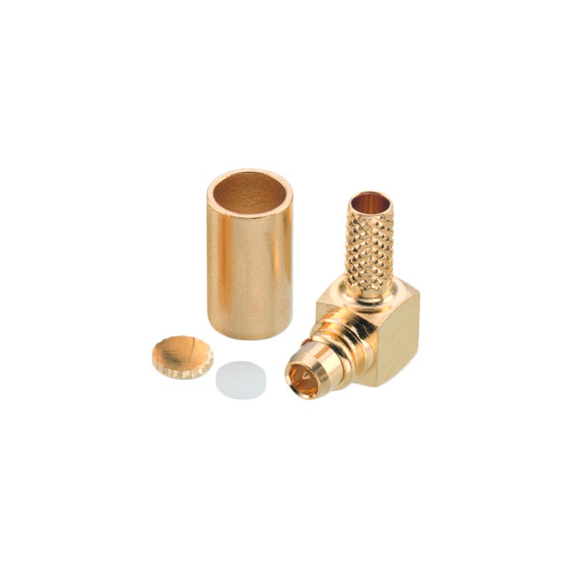 1 pcs : 66036011210620 - MMCX RIGHT ANGLE PLUG, CRIMP TYP