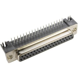 1 pcs : 09684537612 - CONN D-SUB RCPT 37POS R/A SLDR
