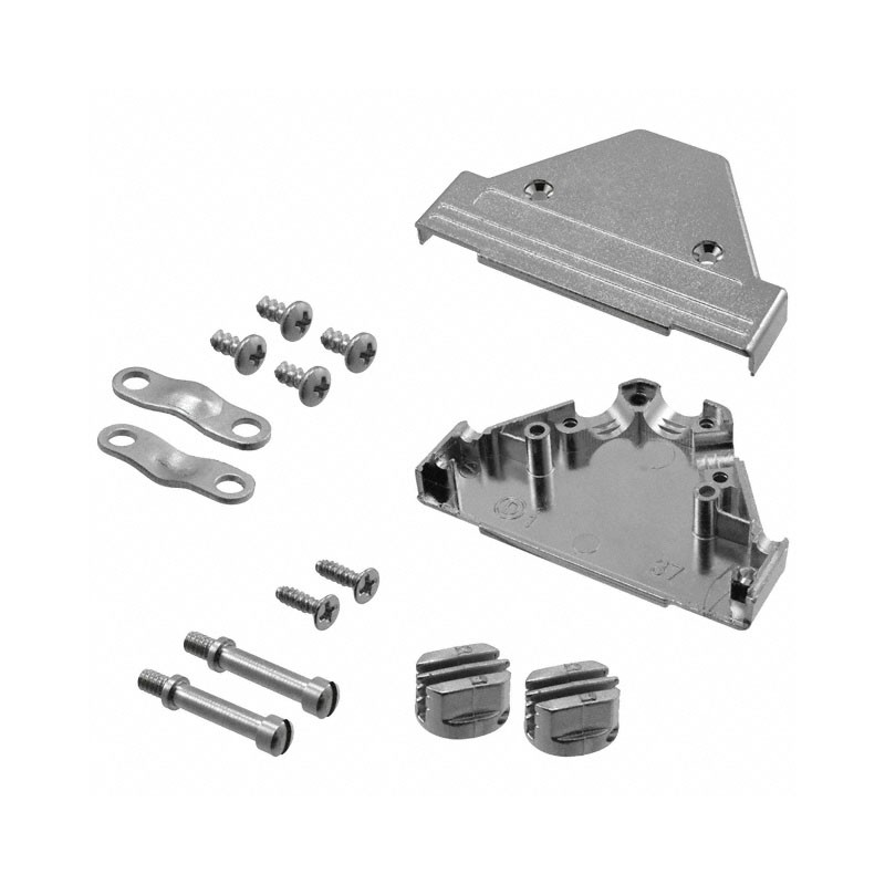 1 pcs : 975T037-020R121 - CONN BACKSHELL 37P 90/180DEG SHD