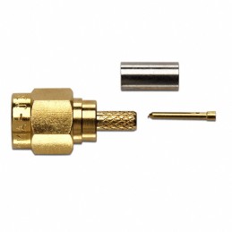 1 pcs : 72946 - CONN SMA PLUG STR 50 OHM CRIMP