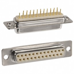 1 pcs : 172-E25-213R001 - CONN D-SUB RCPT 25P PNL MNT SLDR