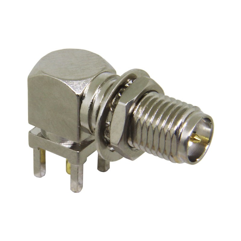 1 pcs : CONREVSMA002-L - CONN RP-SMA RCPT R/A 50 OHM PCB