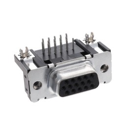 1 pcs : D02-M15SAG-21L9E - CONN 15 POS SCKT PCB R/A HDR