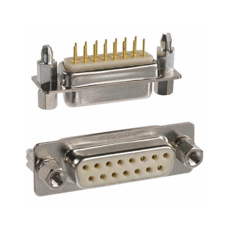 1 pcs : 172-E15-213R911 - CONN D-SUB RCPT 15P PNL MNT SLDR