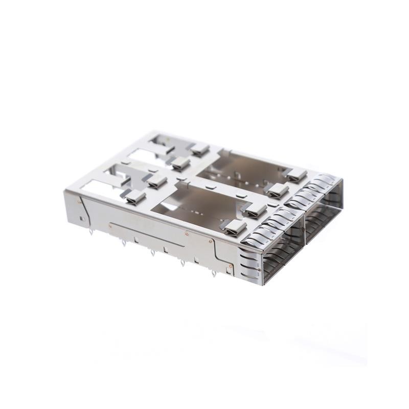 1 pcs : QSFPC-1-2-S-F - CAGE FLYOVER FQSFP 2PORT