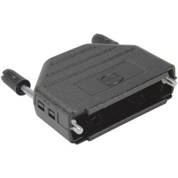 1 pcs : 09670500424 - CONN BACKSHELL 50POS 180DEG BLK