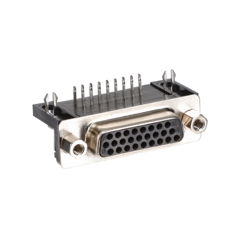 1 pcs : K66X-A26S-NJ - CONN D-SUB HD RCPT 26P R/A SLDR