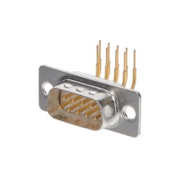 1 pcs : 09670095663 - CONN D-SUB PLUG 9POS R/A SLDR