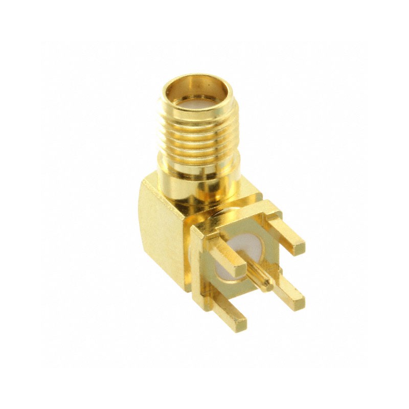 1 pcs : SMA-J-P-H-RA-TH1 - CONN SMA JACK R/A 50 OHM PCB