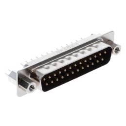 1 pcs : K85X-BD-25P-BRJ - CONN D-SUB PLUG 25POS VERT SLDR