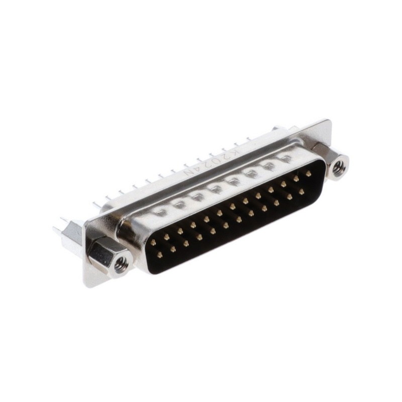 1 pcs : K85X-BD-25P-BRJ - CONN D-SUB PLUG 25POS VERT SLDR