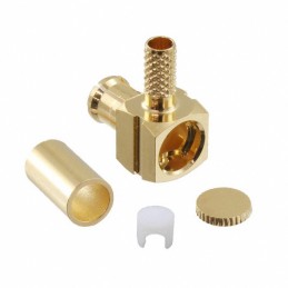 1 pcs : 60636031210320 - MCX RIGHT ANGLE PLUG, CRIMP TYPE