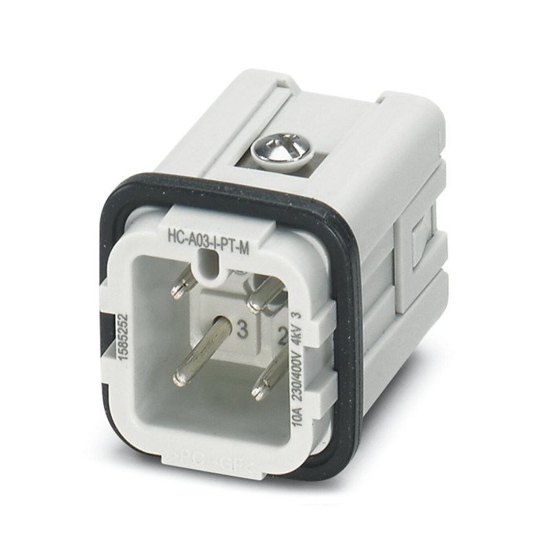 1 pcs : 1585252 - INSERT MALE 3POS+PE PUSH-IN 230