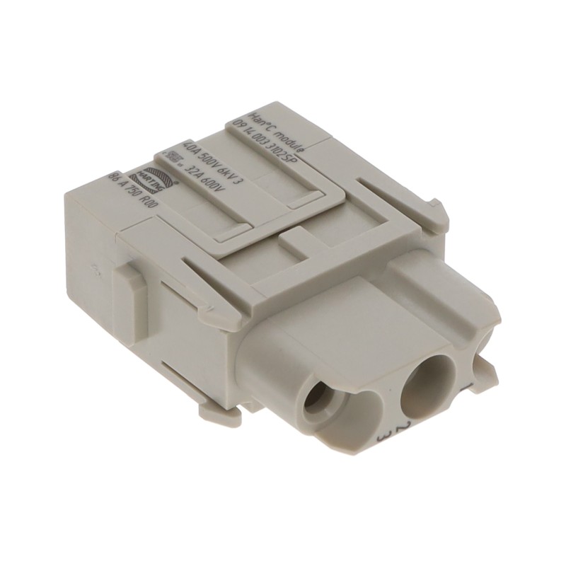 1 pcs : 09140033102SP - HAN 40AMP C 3PIN MODULE FEMALE C